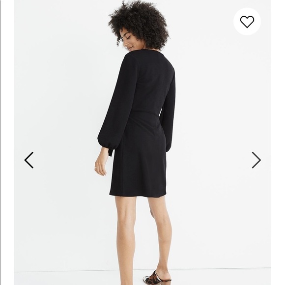 Madewell  Texture & Thread Side Tie Dress Black XS - Picture 5 of 11